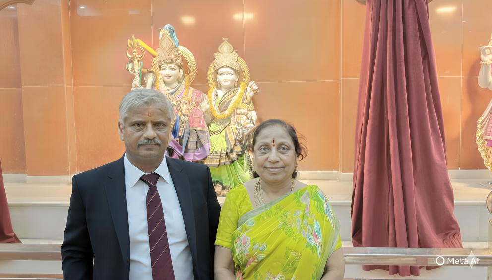 Shri V L Narasimha Rao and Smt. V K Radhika – Founders of Hari Om Yatri Nivas Home Stay & Vutukuru Vaari Hari Om Yatri Nivas in sacred Kashi